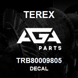 TRB80009805 Terex DECAL | AGA Parts