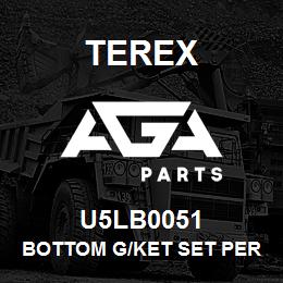 U5LB0051 Terex BOTTOM G/KET SET PERKINS | AGA Parts