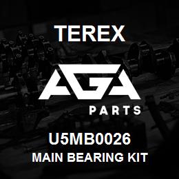 U5MB0026 Terex MAIN BEARING KIT | AGA Parts