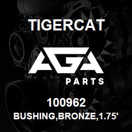 100962 Tigercat BUSHING,BRONZE,1.75'' ID. X 4'' LG | AGA Parts