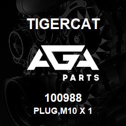 100988 Tigercat PLUG,M10 X 1 | AGA Parts