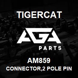 AM859 Tigercat CONNECTOR,2 POLE PIN AMP JR | AGA Parts