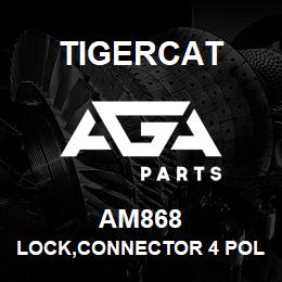 AM868 Tigercat LOCK,CONNECTOR 4 POLE DELPHI METRI-PK150 | AGA Parts