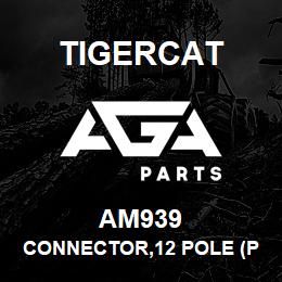 AM939 Tigercat CONNECTOR,12 POLE (PIN) BLACK DEUTSCH | AGA Parts