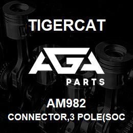 AM982 Tigercat CONNECTOR,3 POLE(SOC) W/120OHM DEUTSCH | AGA Parts