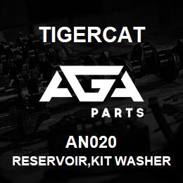 AN020 Tigercat RESERVOIR,KIT WASHER FLUID W/MOTOR 70OZ | AGA Parts