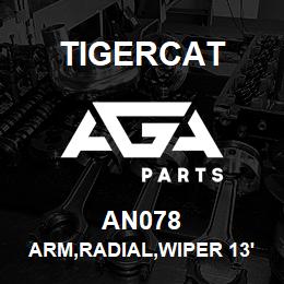 AN078 Tigercat ARM,RADIAL,WIPER 13'' BLACK | AGA Parts