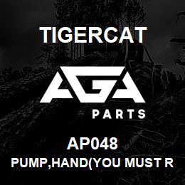 AP048 Tigercat PUMP,HAND(YOU MUST REUSE THE OLD FLANGE) | AGA Parts