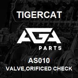 AS010 Tigercat VALVE,ORIFICED CHECK 06ORB(M)-04ORS(M) | AGA Parts