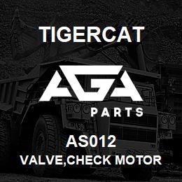 AS012 Tigercat VALVE,CHECK MOTOR | AGA Parts