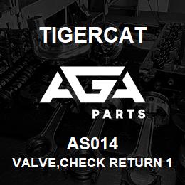 AS014 Tigercat VALVE,CHECK RETURN 16ORB(M)-16JIC(M) | AGA Parts