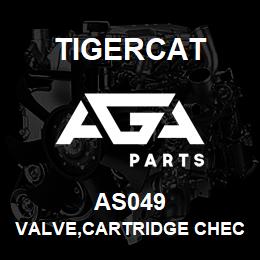 AS049 Tigercat VALVE,CARTRIDGE CHECK 3PSI | AGA Parts