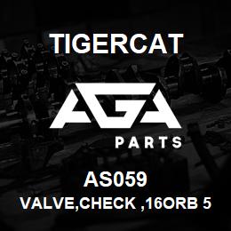 AS059 Tigercat VALVE,CHECK ,16ORB 5PSI | AGA Parts