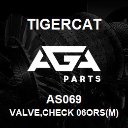 AS069 Tigercat VALVE,CHECK 06ORS(M)-06ORS(M)5PSI CRACK | AGA Parts