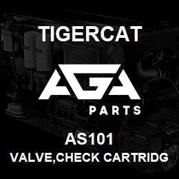 AS101 Tigercat VALVE,CHECK CARTRIDGE ,16 45 PSI SPRING | AGA Parts