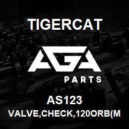 AS123 Tigercat VALVE,CHECK,120ORB(M)-12JIC(M),5 PSI | AGA Parts