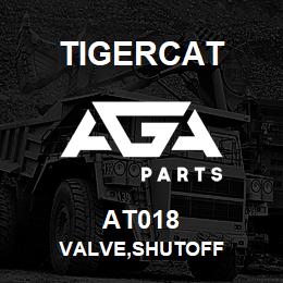 AT018 Tigercat VALVE,SHUTOFF | AGA Parts