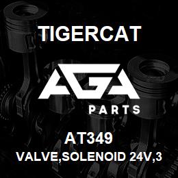 AT349 Tigercat VALVE,SOLENOID 24V,3-WAY,HIGH PRESSURE | AGA Parts