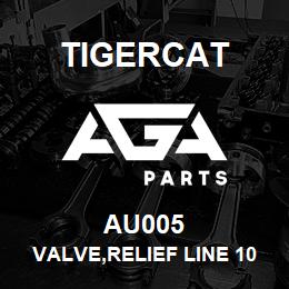 AU005 Tigercat VALVE,RELIEF LINE 100-3000PSI | AGA Parts