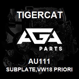 AU111 Tigercat SUBPLATE,VW18 PRIORITY SWING | AGA Parts