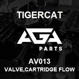 AV013 Tigercat VALVE,CARTRIDGE FLOW CONTROL | AGA Parts