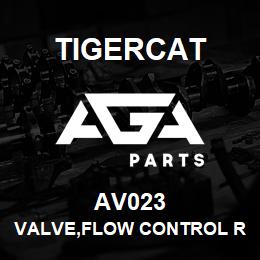 AV023 Tigercat VALVE,FLOW CONTROL REV CHECK | AGA Parts