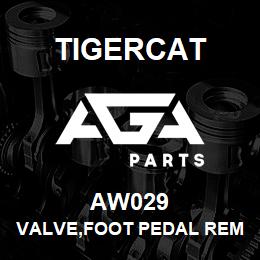 AW029 Tigercat VALVE,FOOT PEDAL REMOTE | AGA Parts