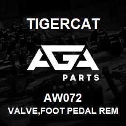 AW072 Tigercat VALVE,FOOT PEDAL REMOTE | AGA Parts