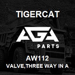 AW112 Tigercat VALVE,THREE WAY IN ALUMINUM BLOCK | AGA Parts