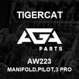 AW223 Tigercat MANIFOLD,PILOT,3 PROP.SOLENOID | AGA Parts