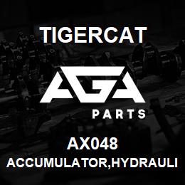 AX048 Tigercat ACCUMULATOR,HYDRAULIC 20CUIN 750PSI | AGA Parts