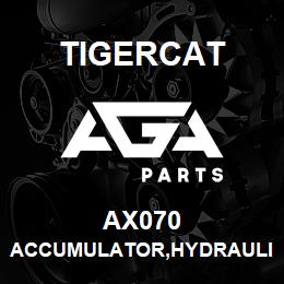 AX070 Tigercat ACCUMULATOR,HYDRAULIC 43CUIN 750PSI | AGA Parts