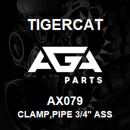 AX079 Tigercat CLAMP,PIPE 3/4'' ASSY STAUFF,SPAL 4026-9 | AGA Parts