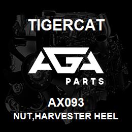 AX093 Tigercat NUT,HARVESTER HEEL | AGA Parts