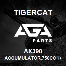 AX390 Tigercat ACCUMULATOR,750CC 1/2 BSPP 330BAR | AGA Parts