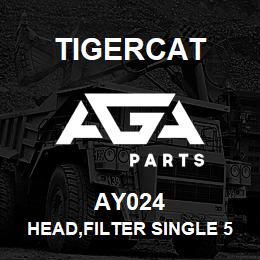 AY024 Tigercat HEAD,FILTER SINGLE 5PSI | AGA Parts