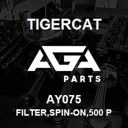 AY075 Tigercat FILTER,SPIN-ON,500 PSI,9.4'' LG,NO.20 | AGA Parts