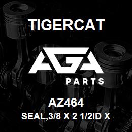 AZ464 Tigercat SEAL,3/8 X 2 1/2ID X 3OD OIL 480 | AGA Parts