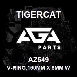 AZ549 Tigercat V-RING,160MM X 8MM WIDE | AGA Parts