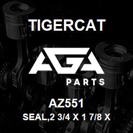 AZ551 Tigercat SEAL,2 3/4 X 1 7/8 X 3/8'' VITON | AGA Parts