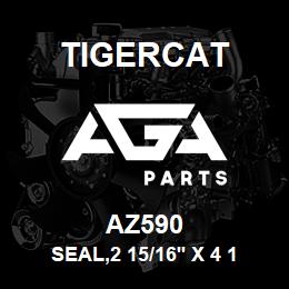 AZ590 Tigercat SEAL,2 15/16'' X 4 1/8'' X 3/8'',VITON | AGA Parts