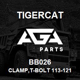 BB026 Tigercat CLAMP,T-BOLT 113-121MM 480 | AGA Parts