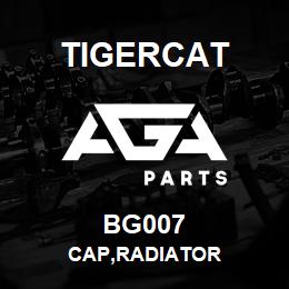 BG007 Tigercat CAP,RADIATOR | AGA Parts