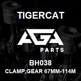 BH038 Tigercat CLAMP,GEAR 67MM-114MMID | AGA Parts