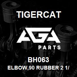 BH063 Tigercat ELBOW,90 RUBBER 2 1/2ID 480 | AGA Parts