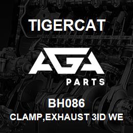 BH086 Tigercat CLAMP,EXHAUST 3ID WELDED SADDLE | AGA Parts