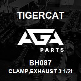 BH087 Tigercat CLAMP,EXHAUST 3 1/2ID WELDED SADDLE | AGA Parts