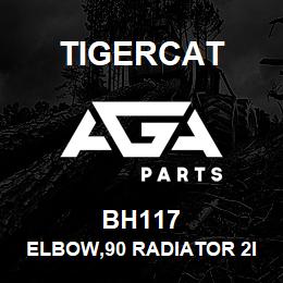 BH117 Tigercat ELBOW,90 RADIATOR 2ID RUBBER 720/724 | AGA Parts