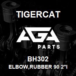 BH302 Tigercat ELBOW,RUBBER 90 2''ID LONG | AGA Parts