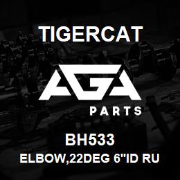 BH533 Tigercat ELBOW,22DEG 6''ID RUBBER AIR INTAKE | AGA Parts